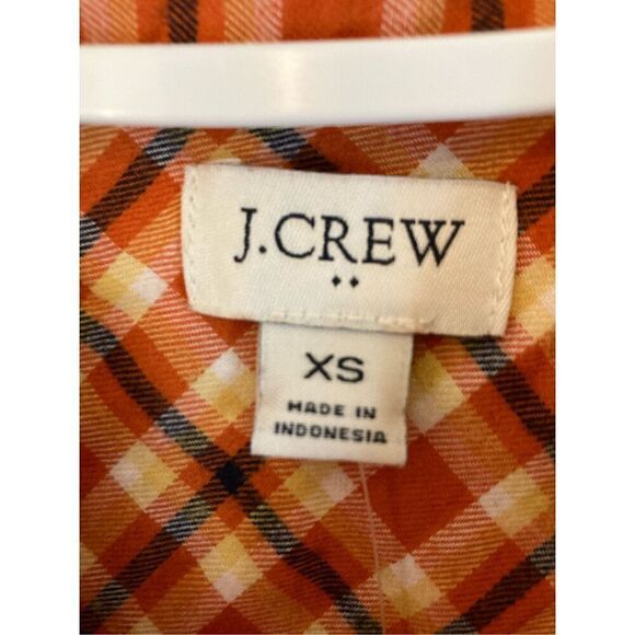 J. Crew Factory Plaid Flannel Shirt Size XS (B5) - Picture 7 of 11